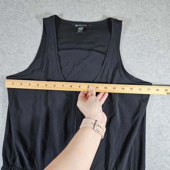 NWOT Athleta Sz 8 Expedition Black Lightweight‎ Quick Dry Sleeveless Skort Dress - Picture 9 of 13
